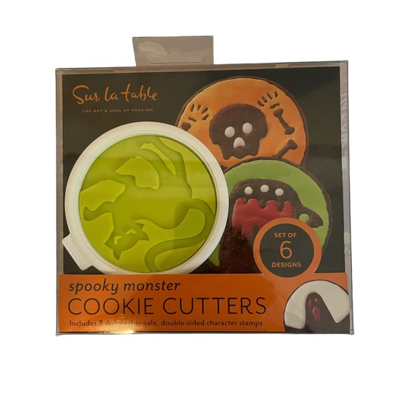New! Sur La Table Spooky Monster Cookie Cutters – Set of 6 Designs Halloween - Picture 1 of 3